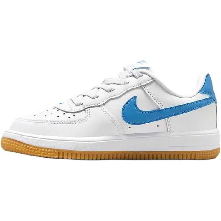 

Детские кроссовки для скейтбординга Air Force 1 с противоскользящим износостойким верхом и низким верхом для детей от 3 до 7 лет Nike, белый/синий