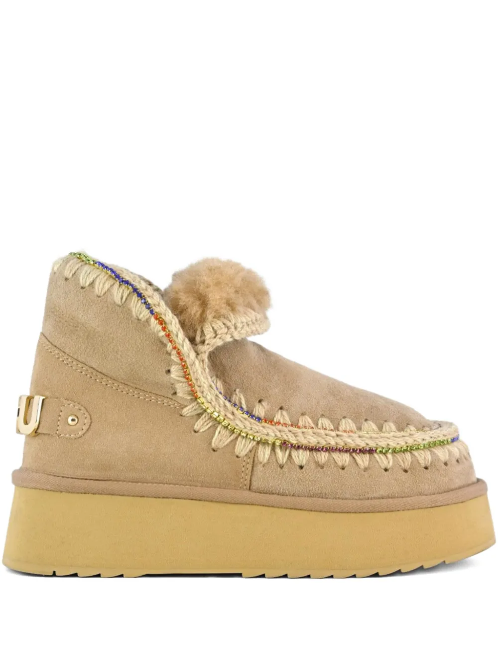 Угги Mini Eskimo на платформе Mou, нейтральный