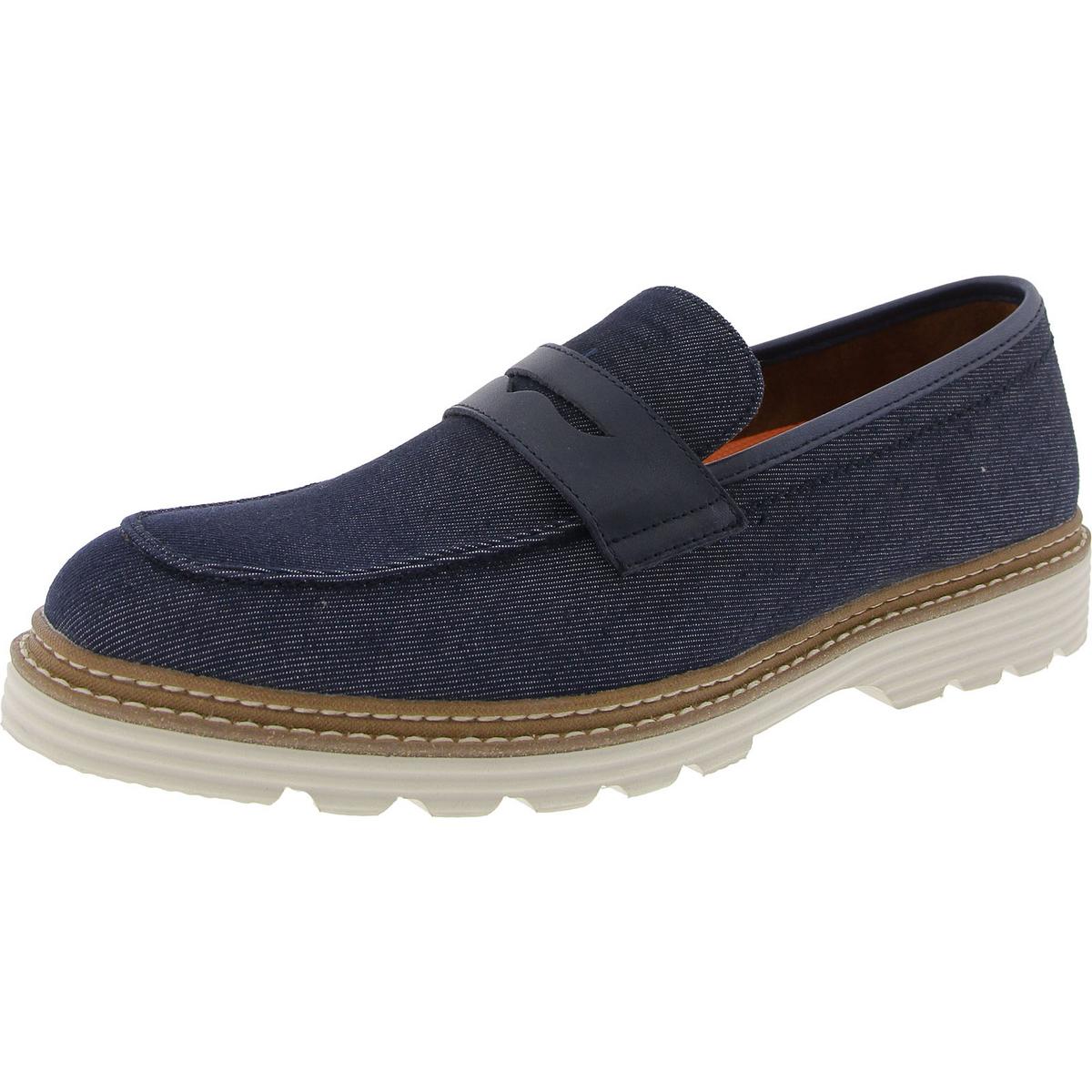 

Мужские украшенные джинсовые туфли без застежек Steve Madden, цвет navy fabric