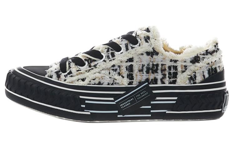 Вьеннетта Твид Кроссовки Unisex Low Top Белый/Золотой Эксельсиор, Блэк Шугар