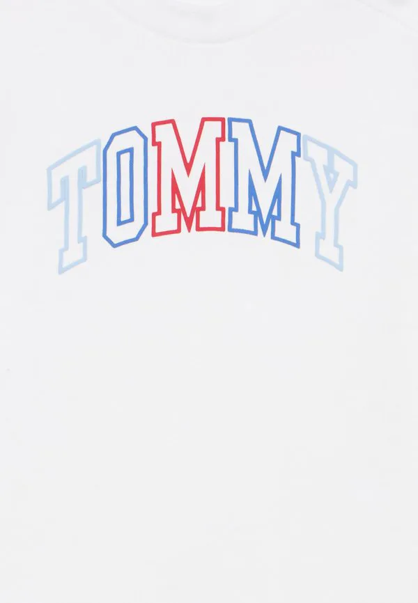 Футболка с контурным логотипом, футболка с принтом Tommy Hilfiger, White — фото 3