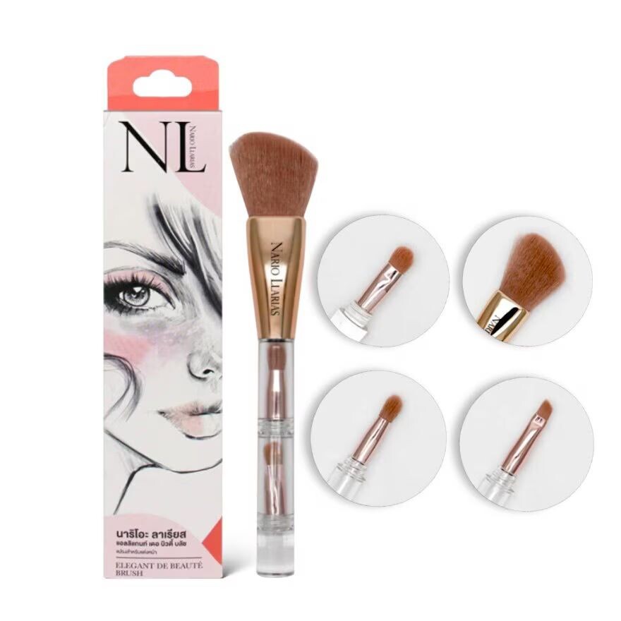 

Nario Llarias Кисть Elegant De Beaute 4 в 1 1шт, Pink
