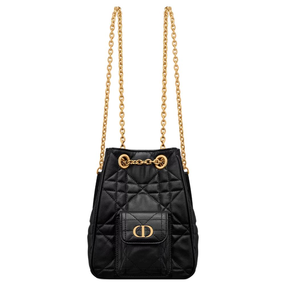 

DIOR Кожаный рюкзак унисекс малый черный