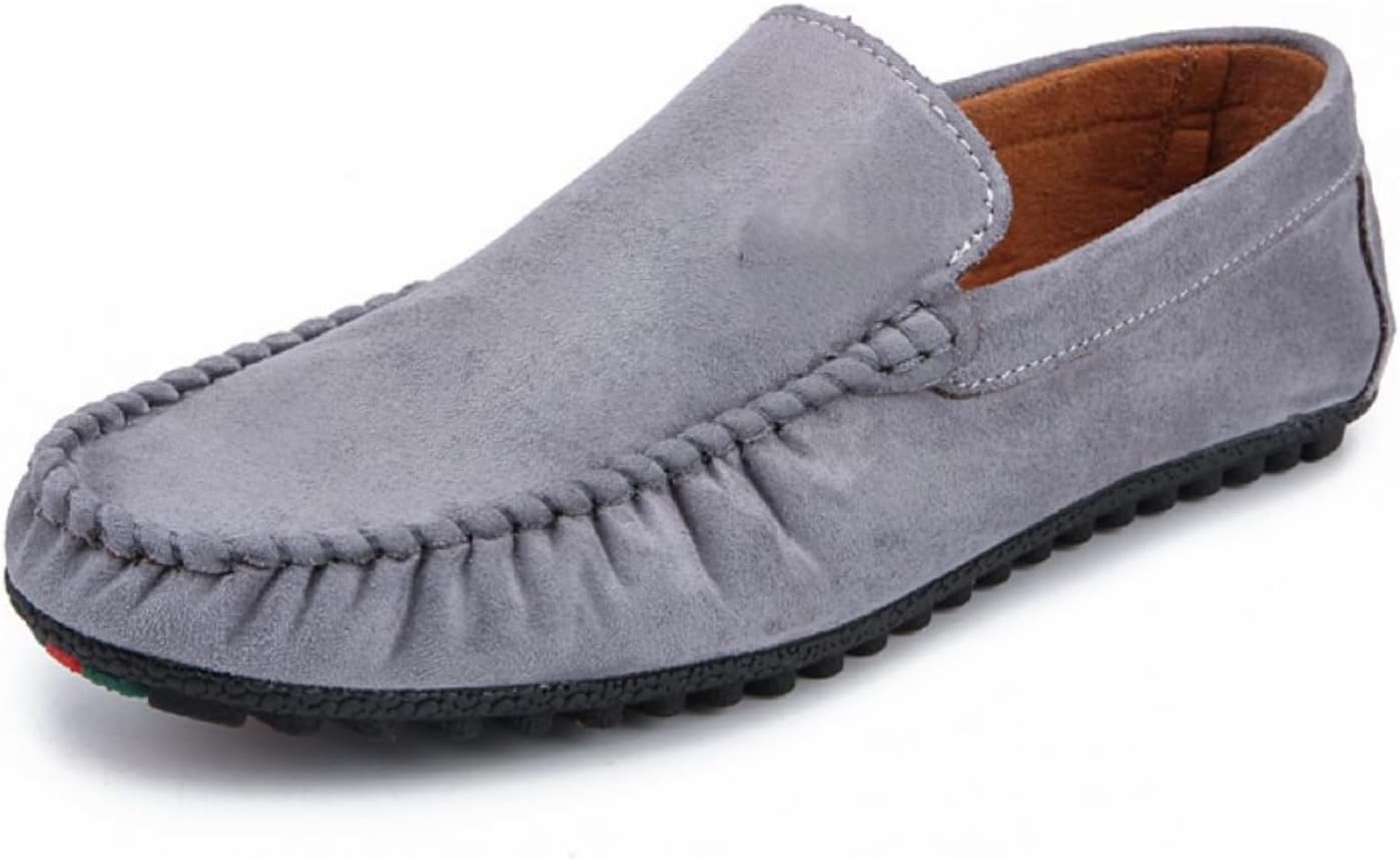 

Мужские легкие и удобные однотонные слипоны для свадьбы и повседневного использования Khwfjas, серый