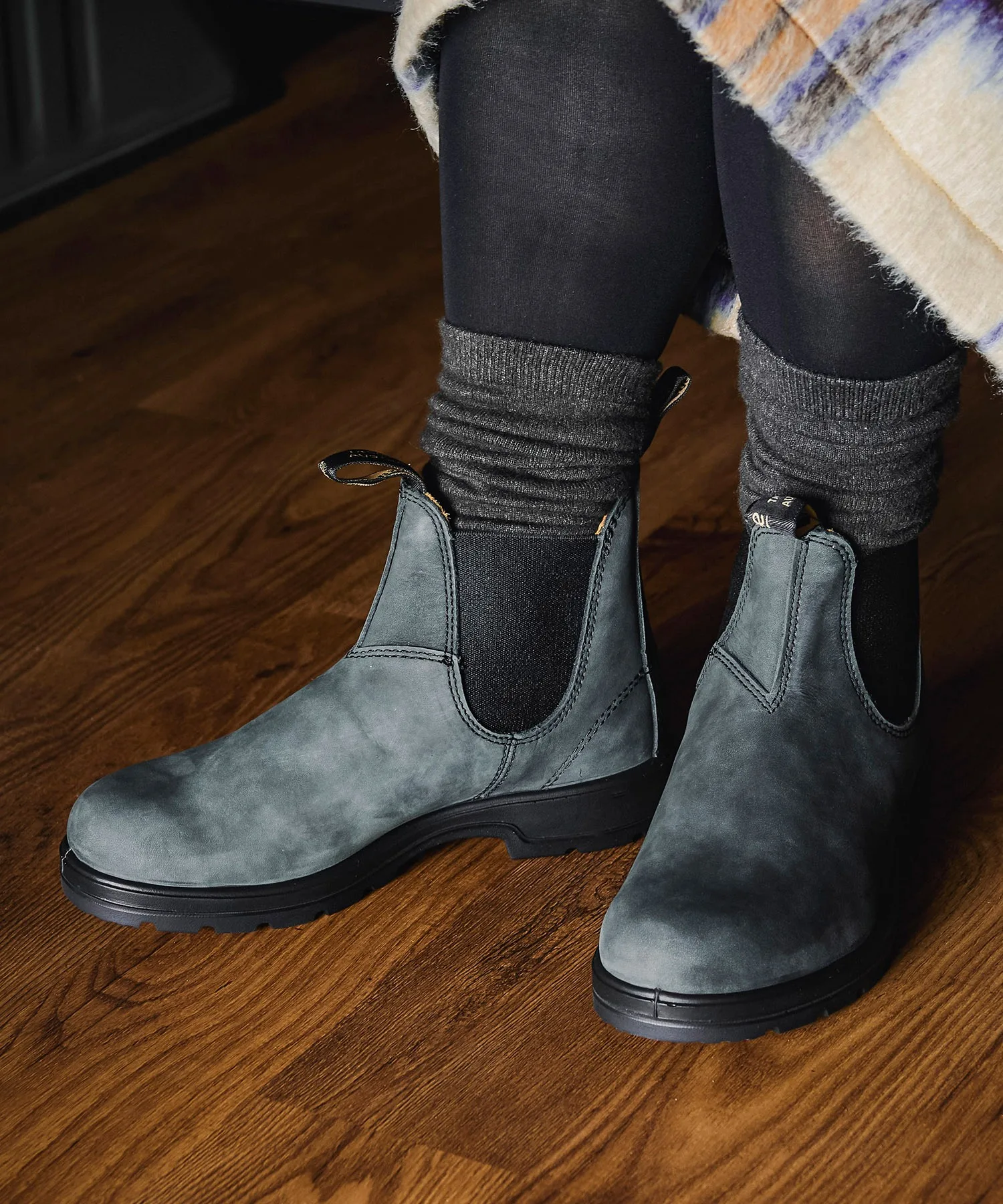 Унисекс кожаные непромокаемые ботинки Blundstone CLASSIC COMFORT чёрные — фото 2
