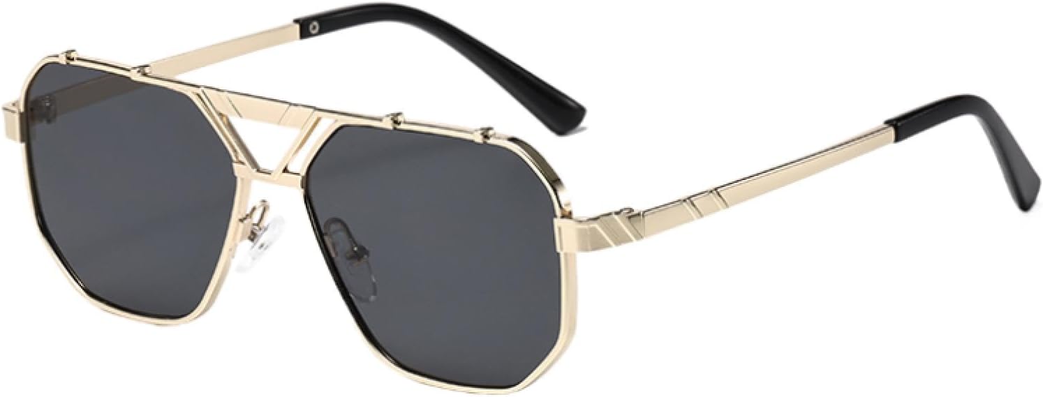 

Солнцезащитные очки с защитой UV400 | Металлические двойные перемычки, градиентные линзы | Для женщин и мужчин, для занятий спортом на открытом воздухе и вождения DSVIGF, 04