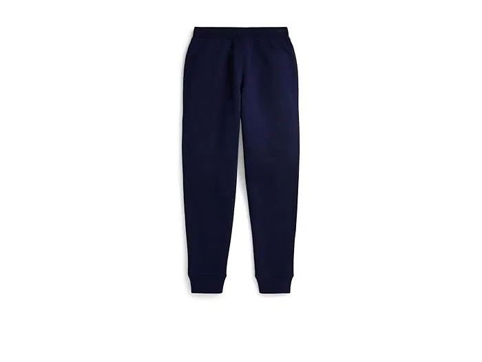 Штаны спортивные на молнии Triple-Pony Fleece Jogger Polo Ralph Lauren Kids, White — фото 2
