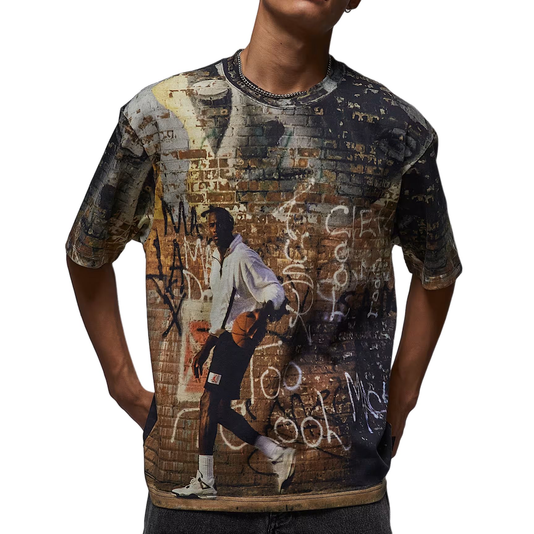 

Jordan Футболка Air мужская серая черная/белая sail, Черный, Jordan Футболка Air мужская серая черная/белая sail