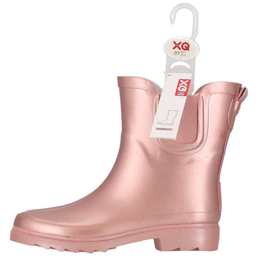 XQ FOOTWEAR Женские сапоги Chelsea Wellington – металлик – 100% резина – фестивальные сапоги — фото 4