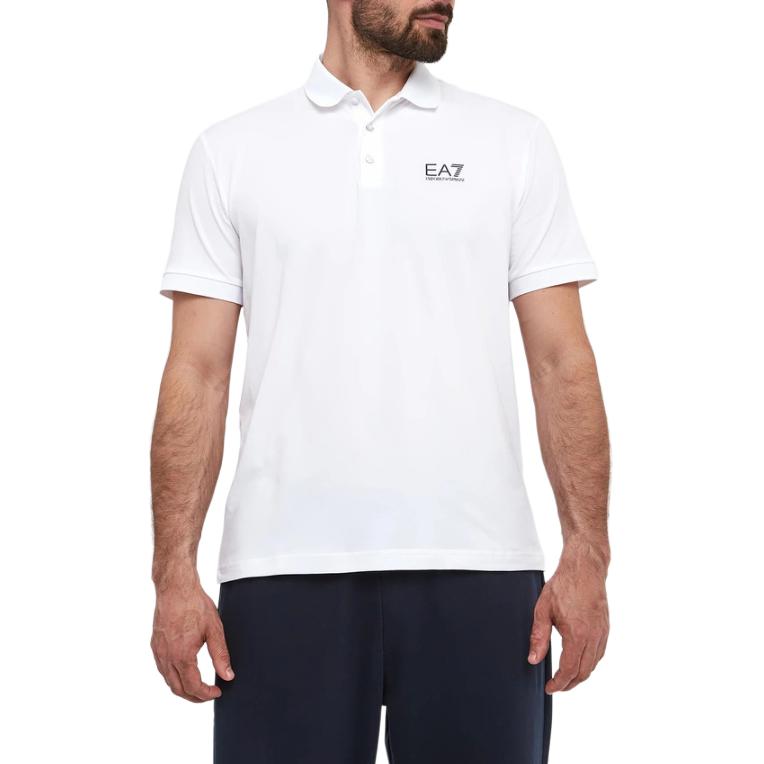 

Поло с логотипом Emporio Armani, белый