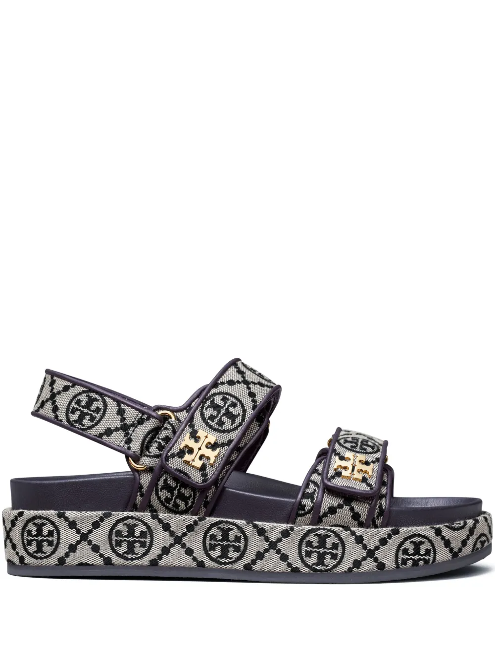 Сандалии Kira Sport с монограммой Tory Burch, синий