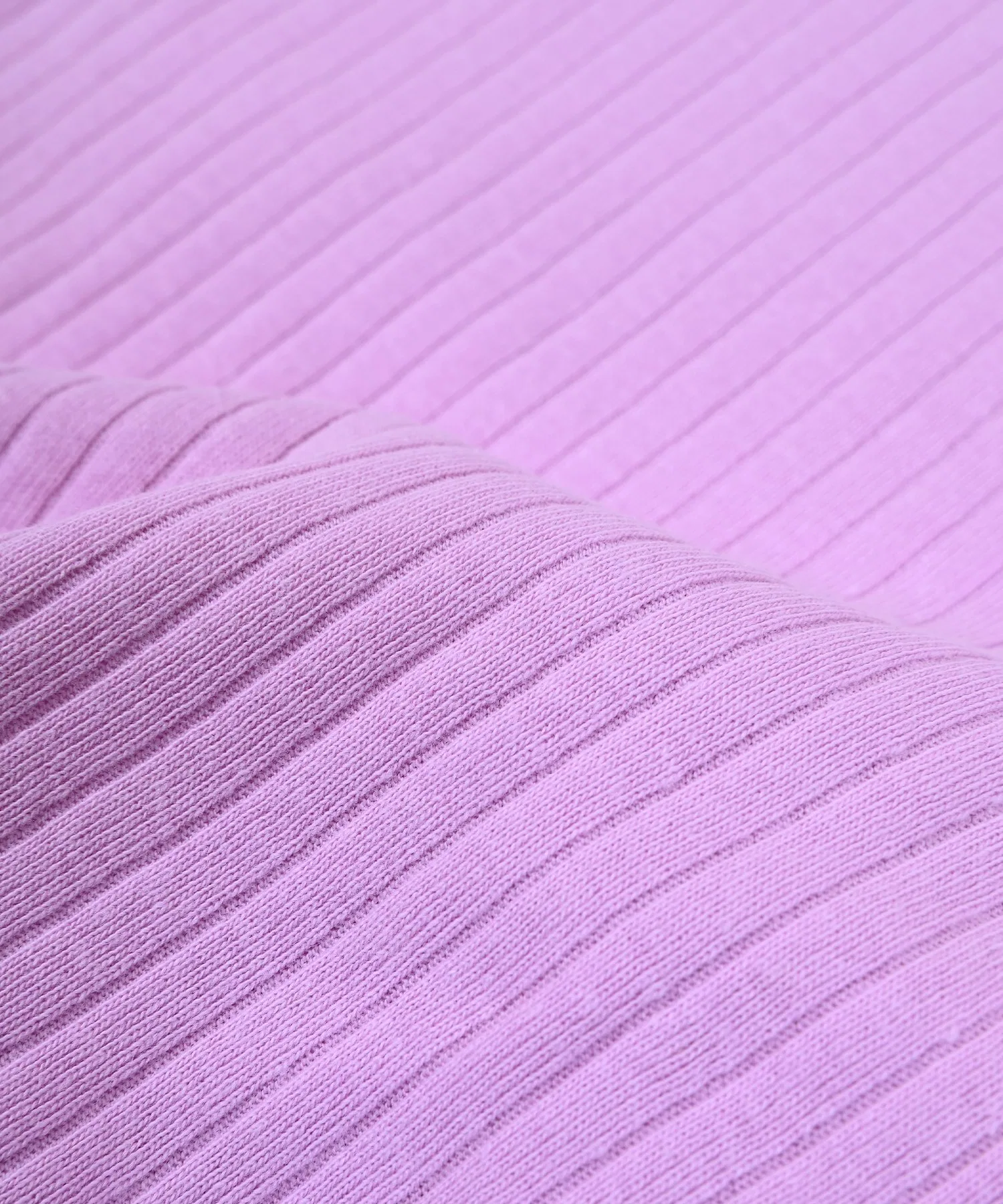 Топ в рубчик с атласной оборкой Markey'S, pink — фото 2