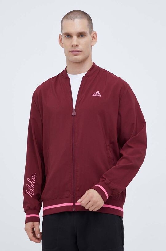 

Куртка бомбер adidas, гранат