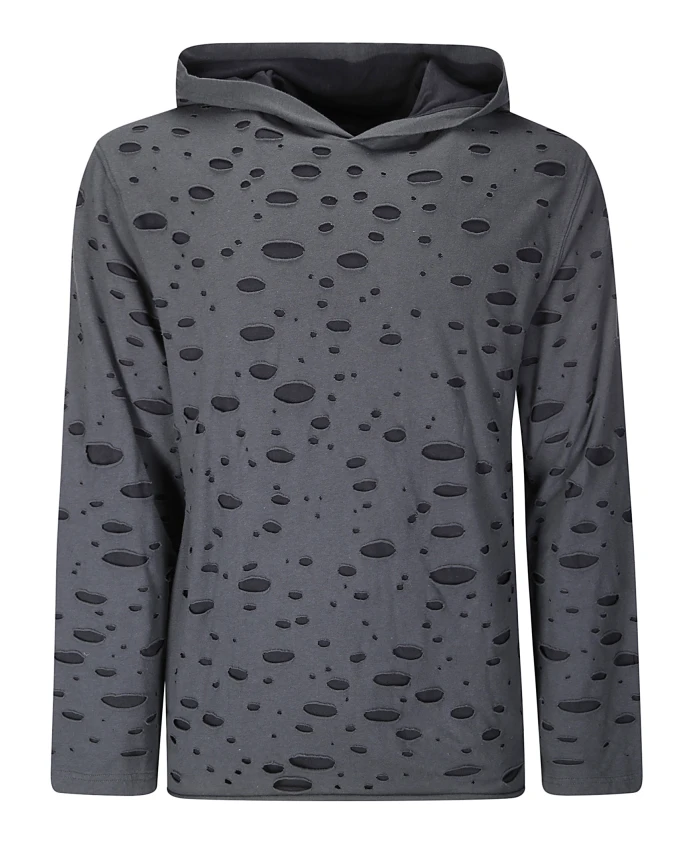 

Многослойная хлопковая толстовка Acne Studios, черный