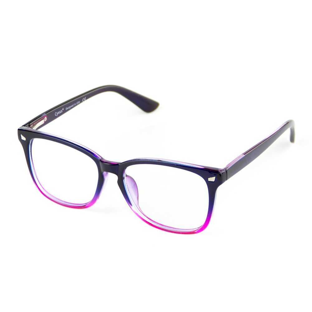 

CYXUS Овальная оправа для очков Plate Frame унисекс, Chromatic blue violet T47