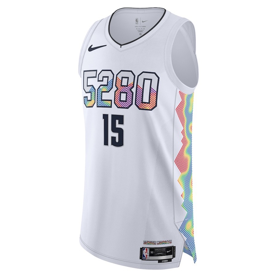 

Джерси Denver Nuggets 2024/25 City Edition мужская Dri FIT NBA Swingman Nike, белый