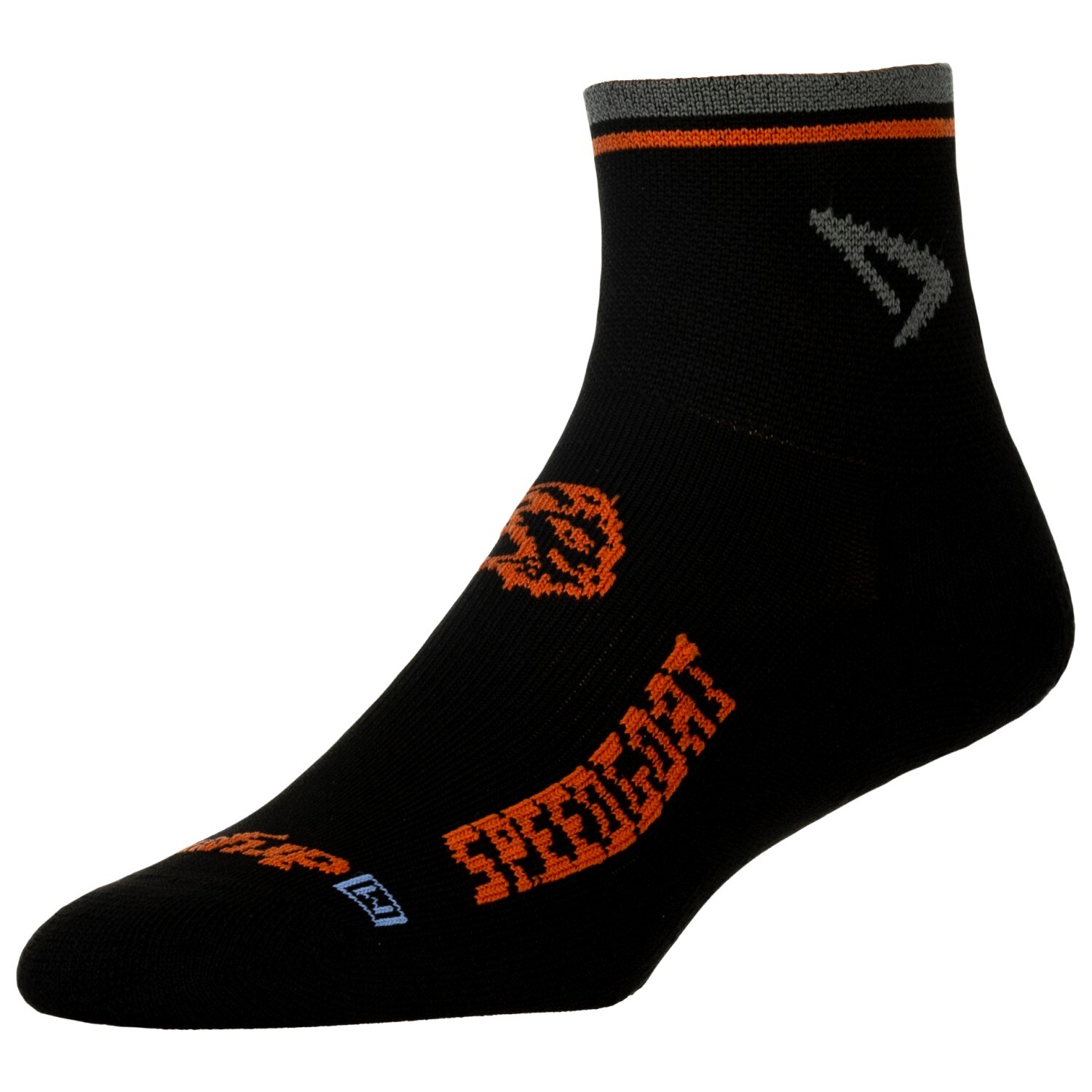 

Носки для бега Drymax Lite Trail Running 1/4 Crew -SPEEDGOAT, цвет Black/Foliage Green/Orange