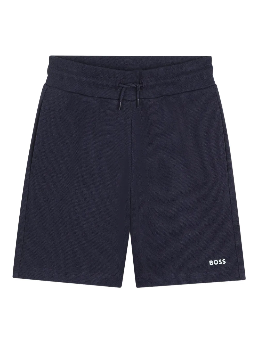 Комплект из топа и шортов с логотипом Boss Kidswear, белый — фото 4