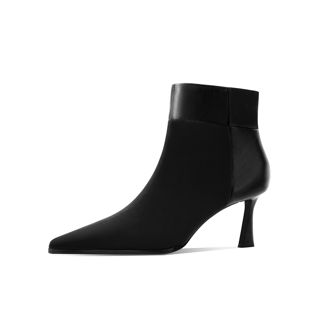Ботильоны женские 8 см Shesrim, Black (6Cm)