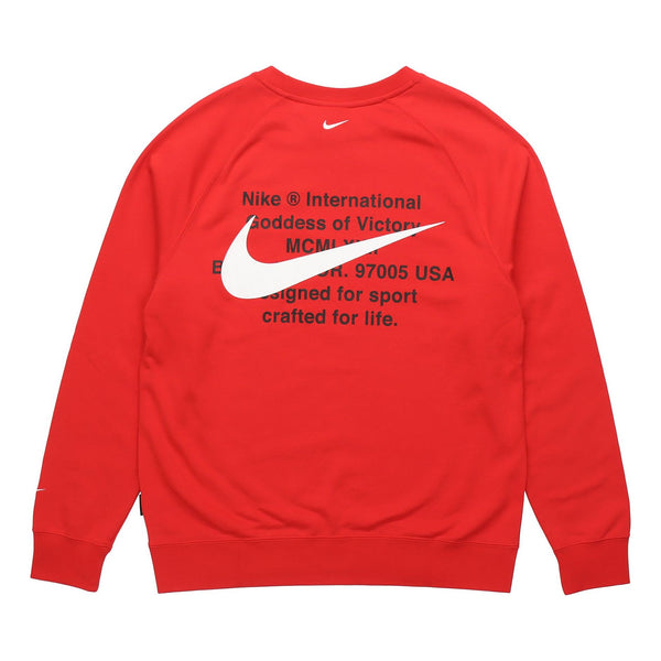 

Толстовка Nike AS Men's Nike Sportswear SWOOSH CRW FT University Red, красный