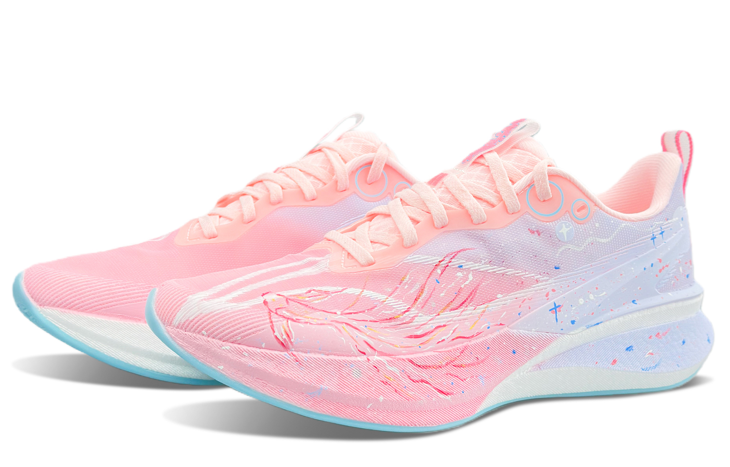 Li-Ning Li Ning Red Hare 8PRO амортизирующие поддерживающие нескользящие кроссовки low top унисекс розовые — фото 4