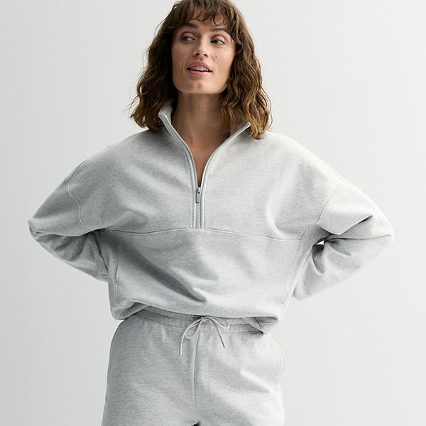 

Женский свитшот на молнии из френч терри Flx, Dark Moonbeam Heather