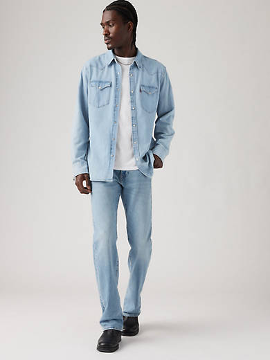 

517 Мужские джинсы Bootcut Levi's, цвет Its All Fun - Medium Wash - Stretch