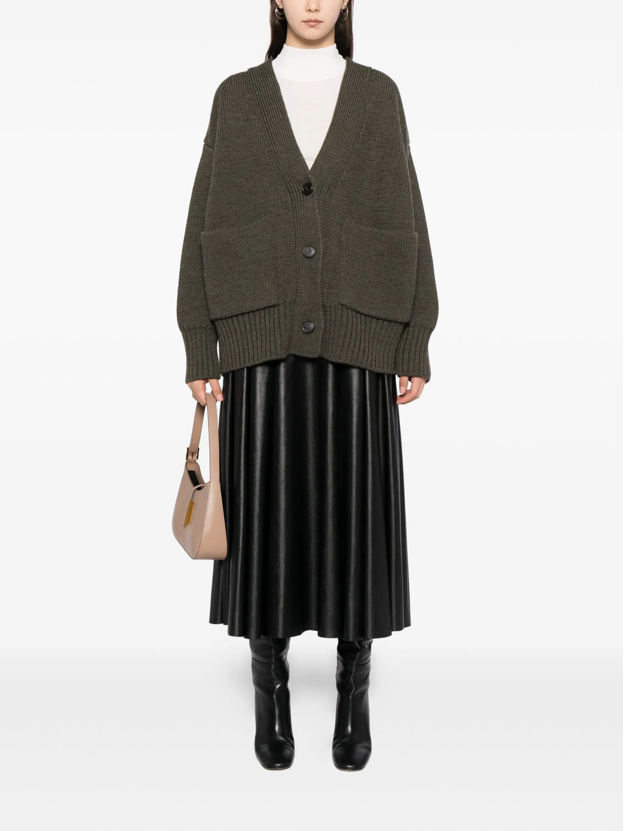 

Шерстяной кардиган Róhe, зеленый