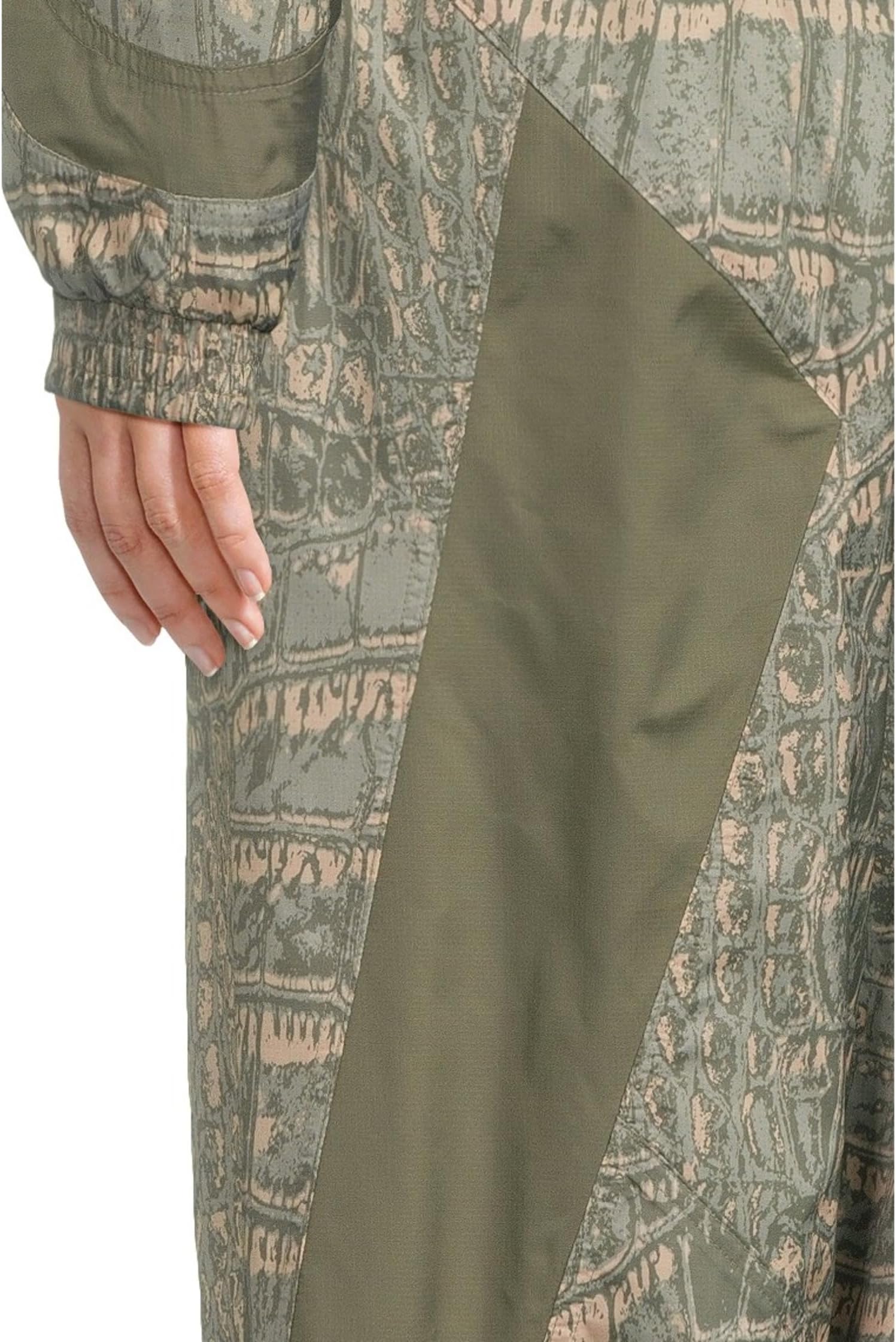 Брюки adidas by Stella McCartney Trackpants Printed JN2212, цвет Soft Powder Legacy Green Willow Grey — фото 4