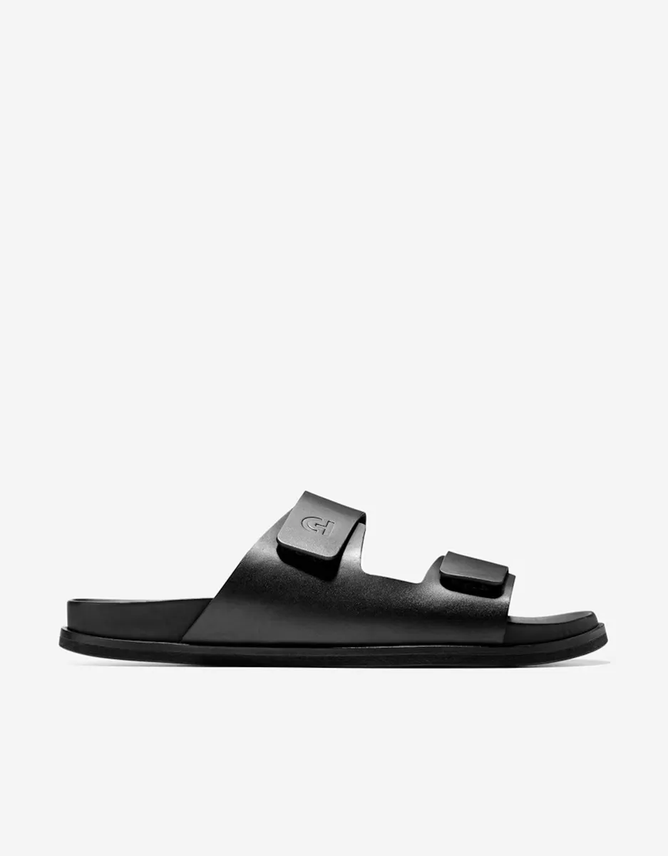 

Мужские кожаные сандалии с застежкой-ремешком Cole Haan, чёрный