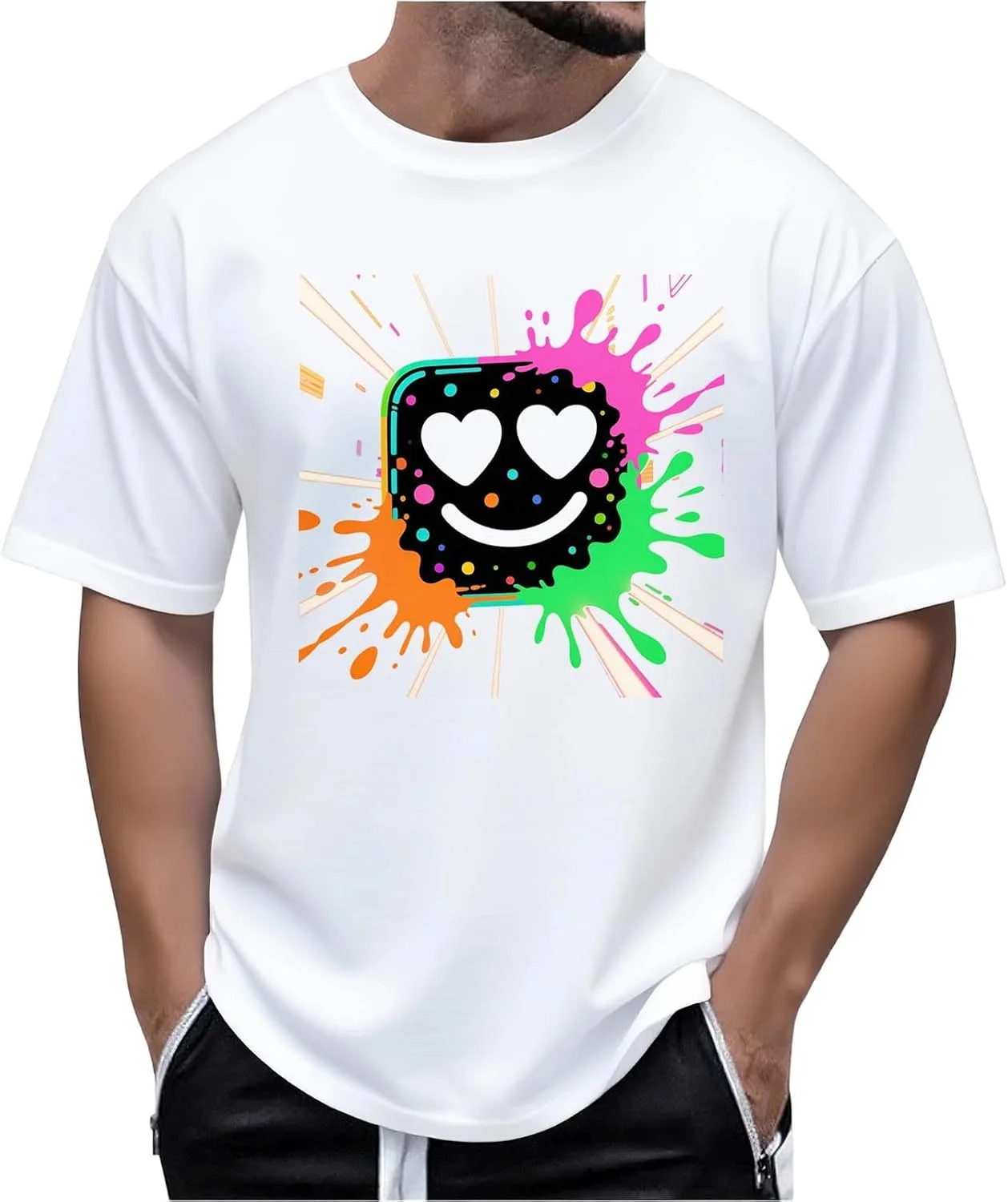 

Футболка мужская Halloween с принтом Face Graffiti Xiaojmake