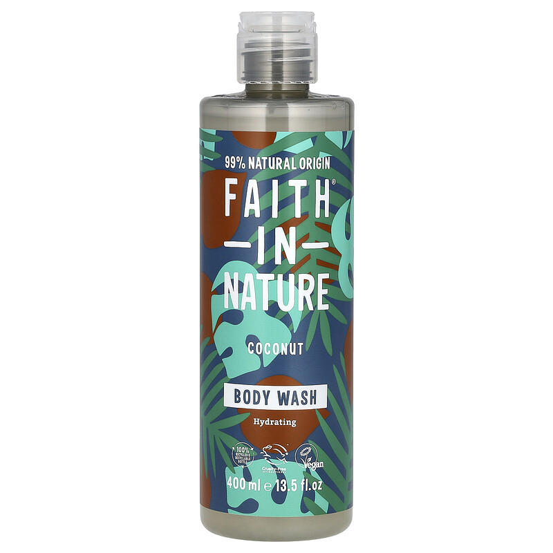 

Faith in Nature, Гель для душа, с кокосом, 400 мл (13,5 жидк. унц.)