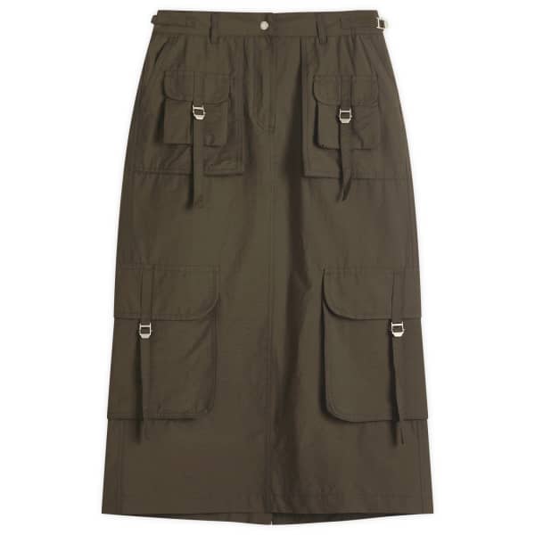 

Юбка Ilanta tech light co midi Acne Studios, серый