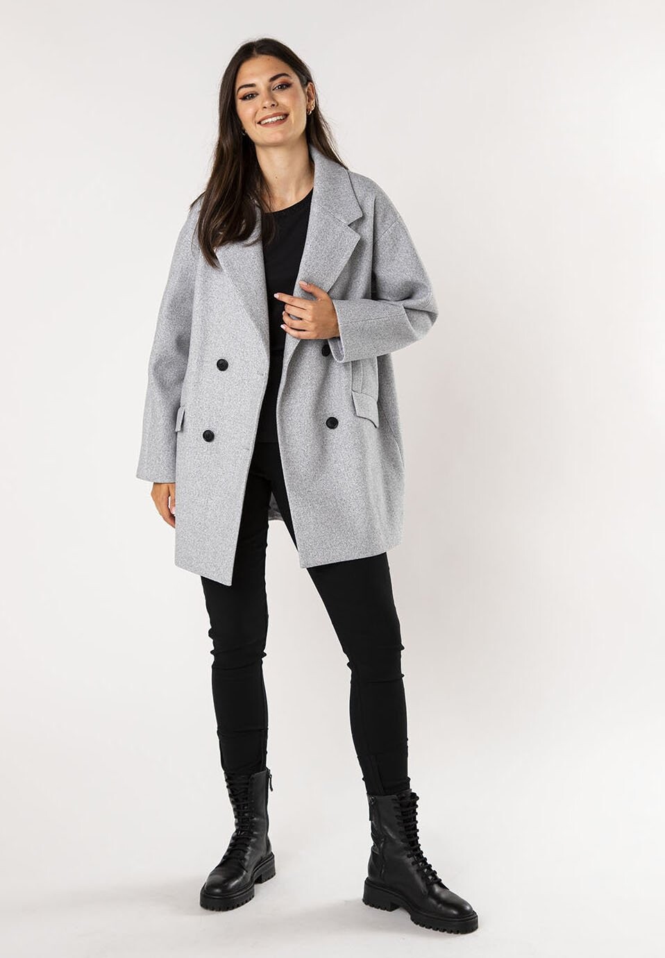 

Короткое пальто QUIOSQUE, светло-серый