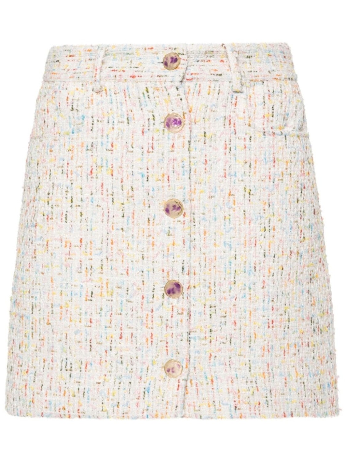 

MSGM юбка мини из ткани букле, белый