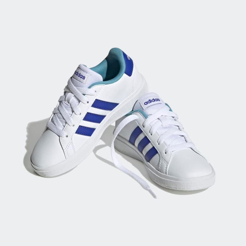 Кроссовки adidas Kids' Grand Court 2.0, белый/голубой — фото 4