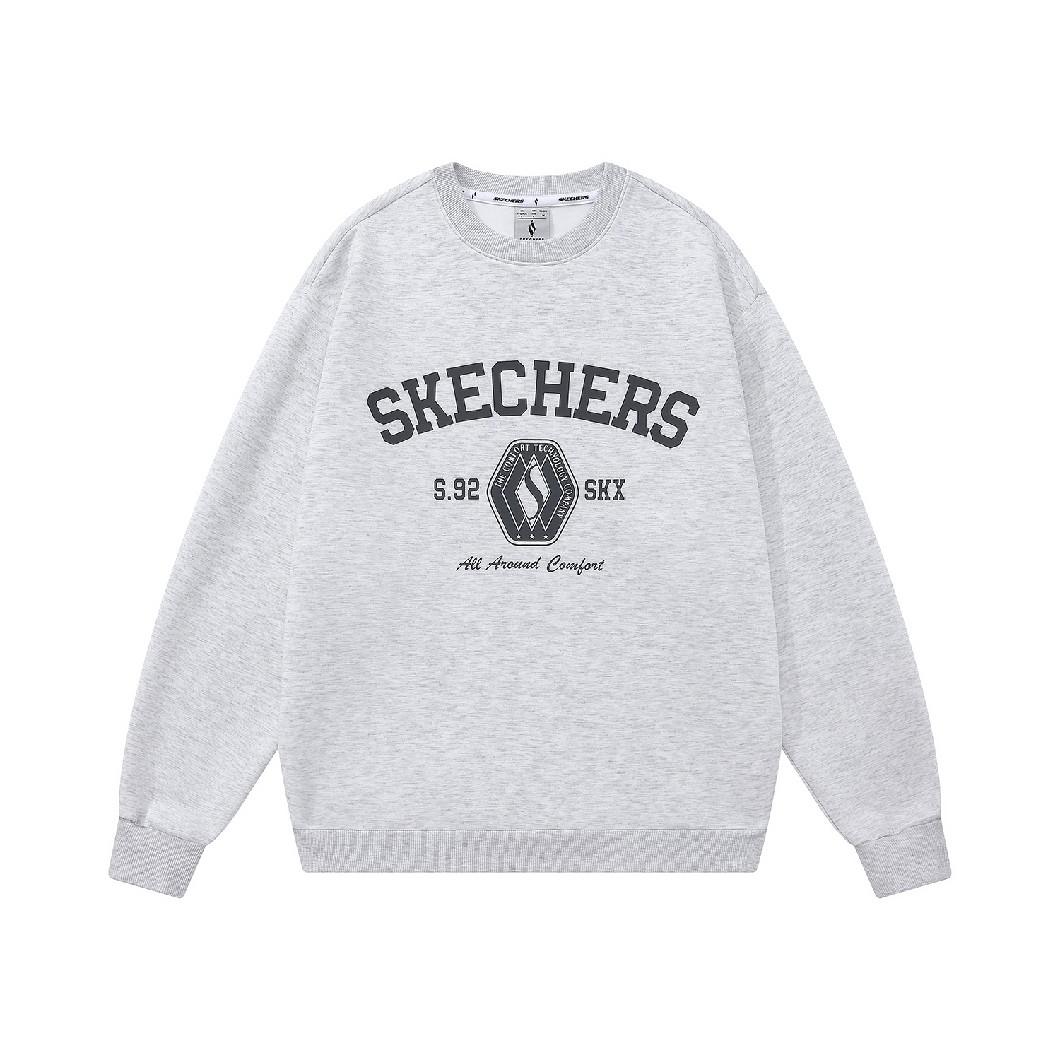 

Унисекс свитшот Skechers, светло-серый