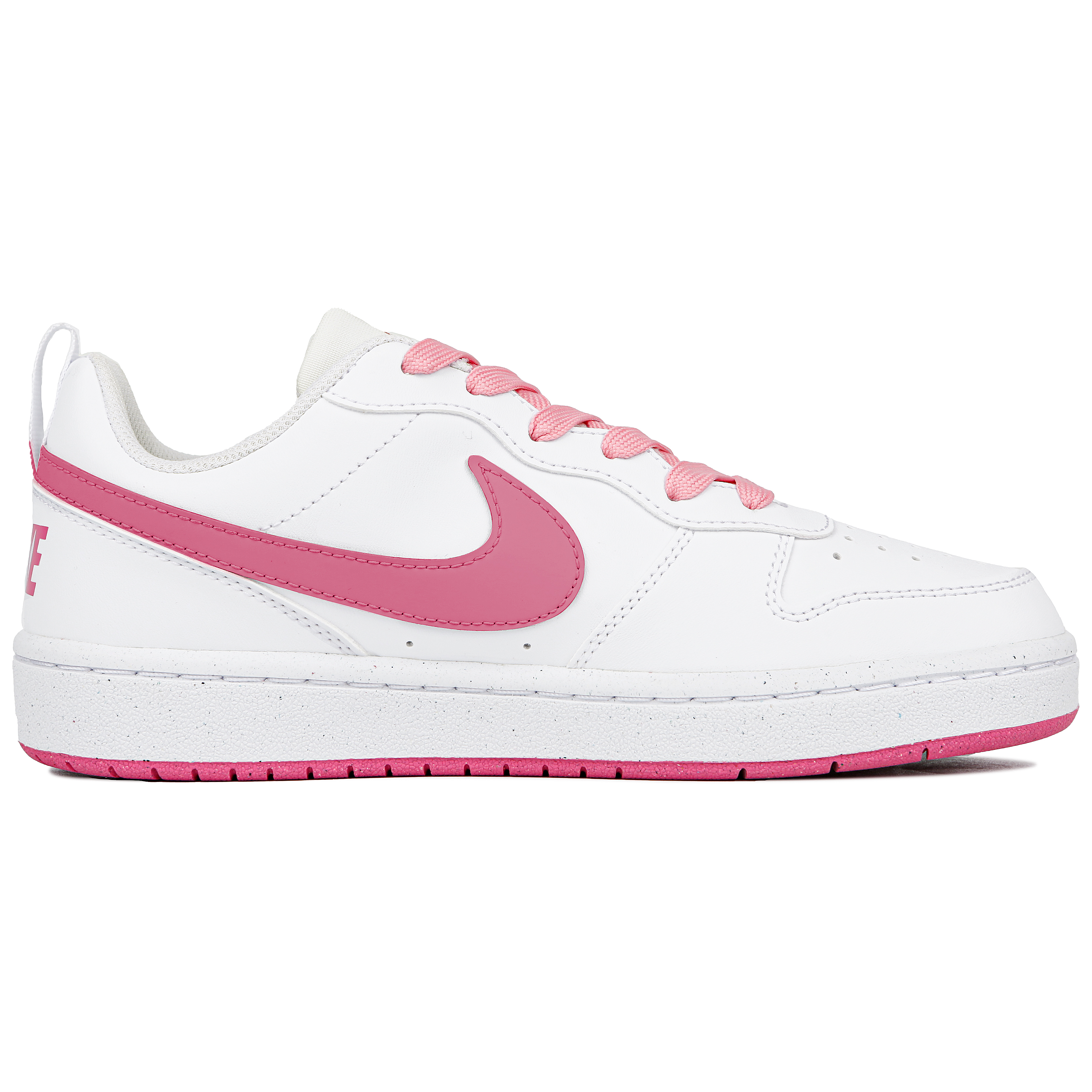 

Кроссовки Nike Court Borough Skateboard Shoes Women's Low-Top White Pink, белый