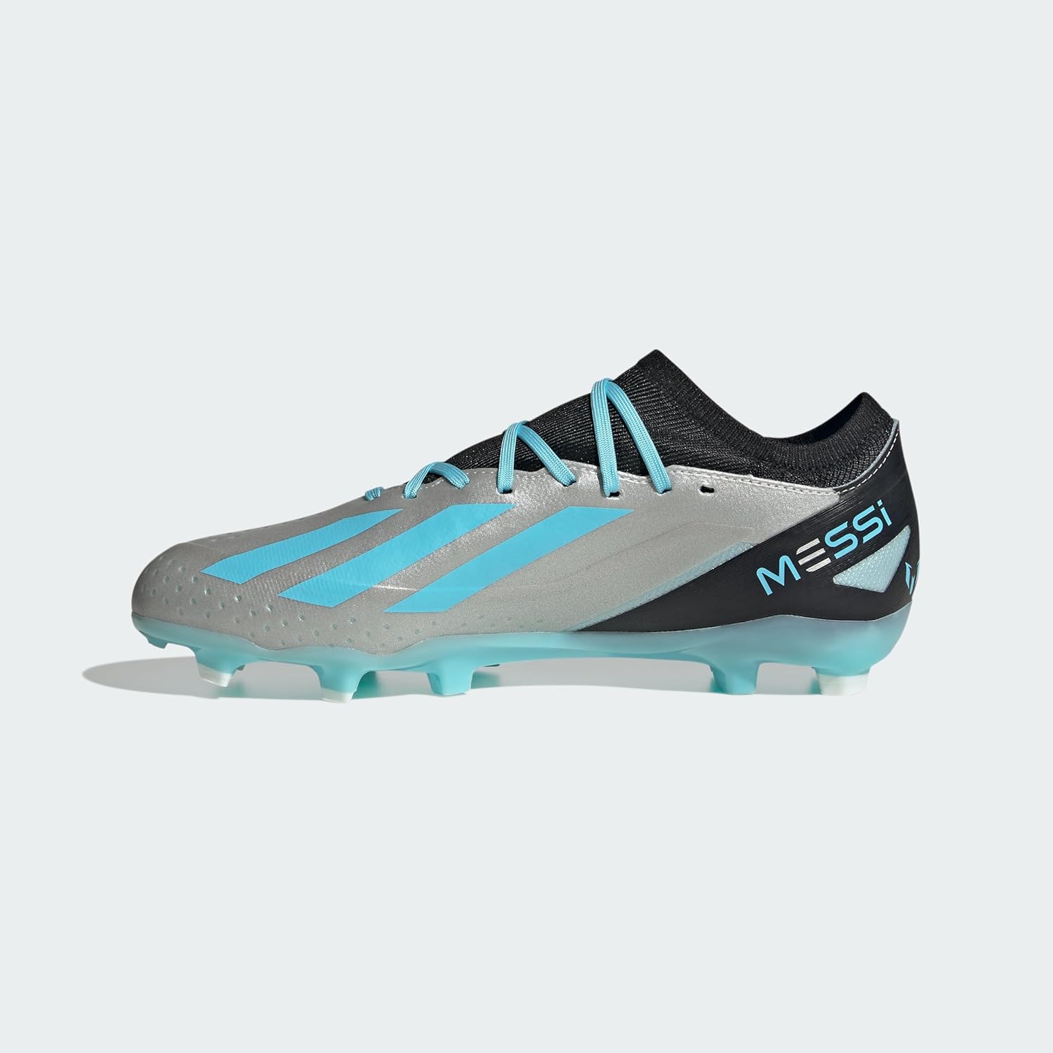 Кроссовки Adidas для взрослых унисекс X Crazyfast Messi.3 для твердой поверхности, черный/синий — фото 3