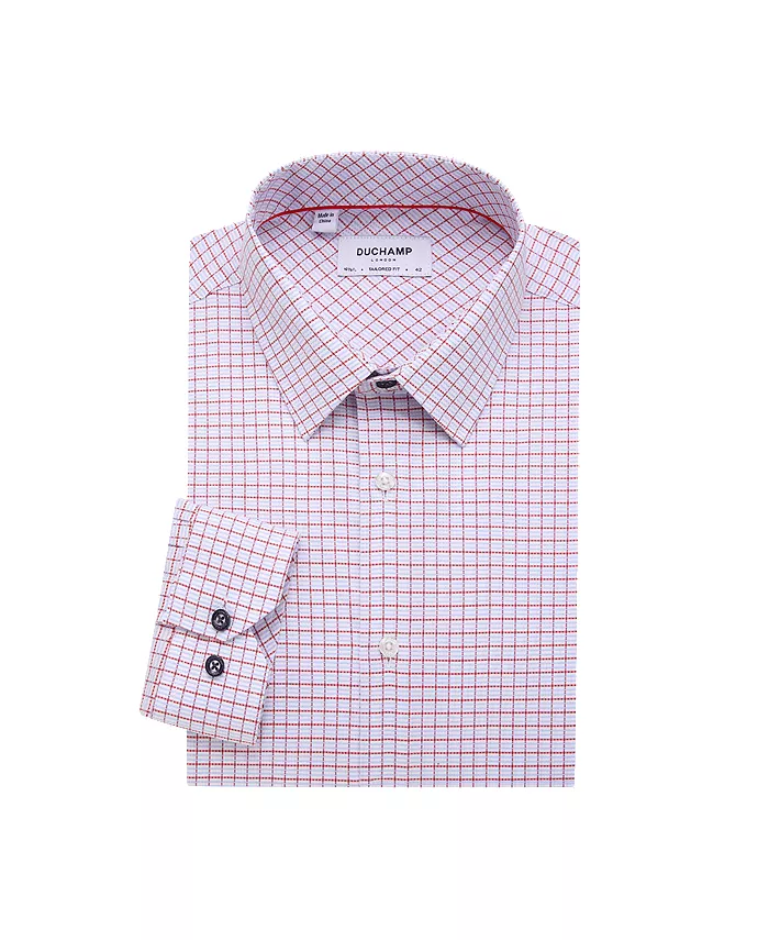 

Рубашка Check Dress Shirt Duchamp London, красный