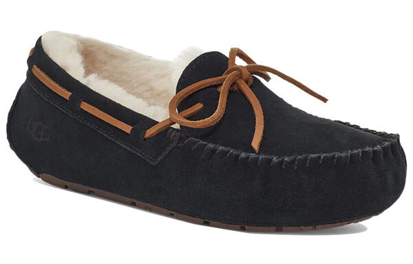 Тапочки dakota cozy stay warm athleisure casual sports shoe black fleece lined Ugg, черный — фото 3