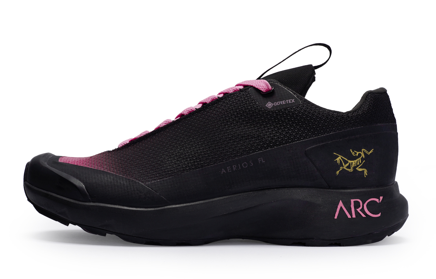Arcteryx Женские низкие кроссовки Aerios GTX Outdoor для активного отдыха розово-красные и черные розово-красные, цвет Black Rose Red — фото 3