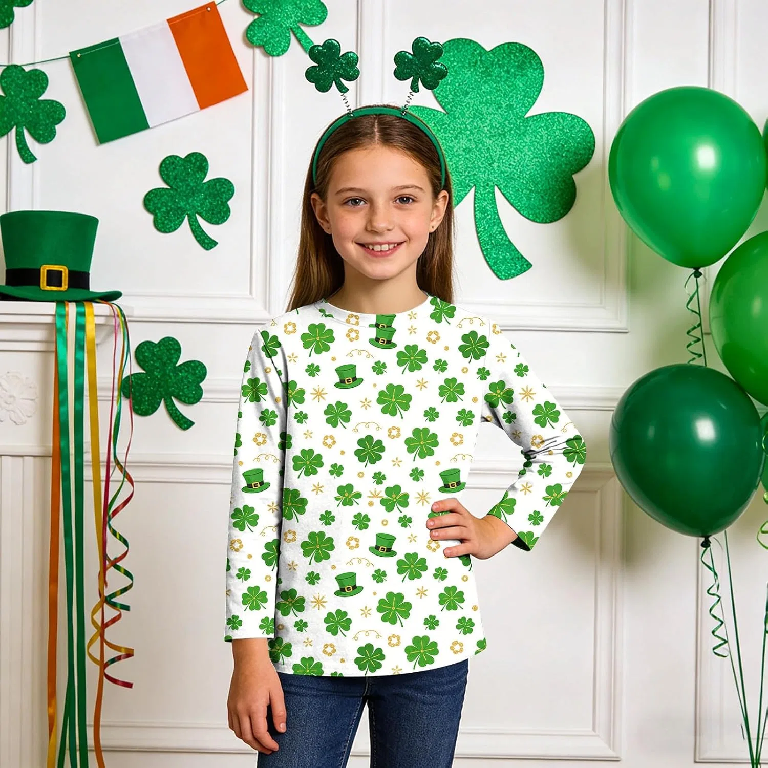 Футболка с принтом Shamrock Zzalalana, мультиколор27 — фото 3