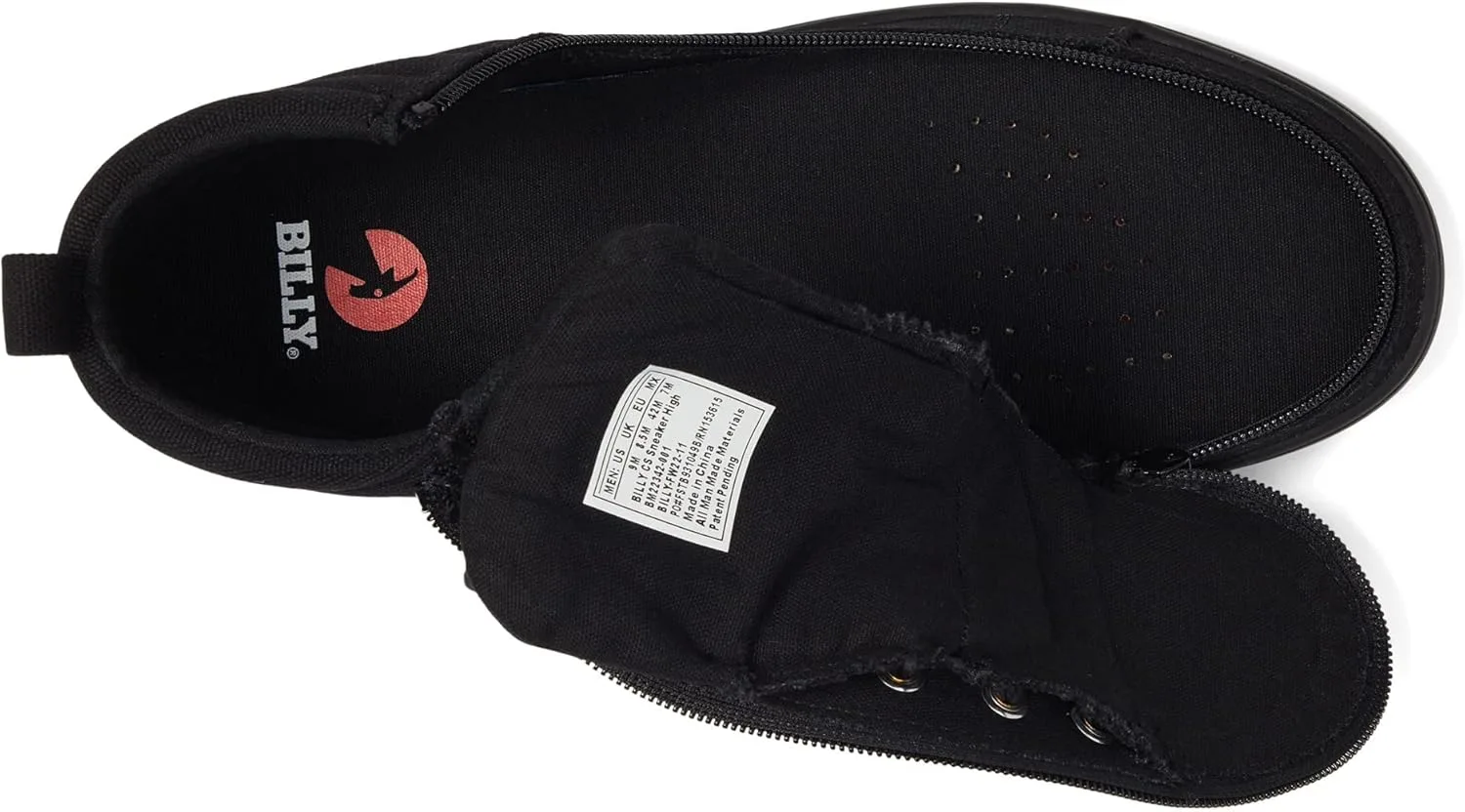 Мужские кроссовки BILLY Footwear CS Sneaker High - верх из искусственной кожи с подкладкой, закругленный носок, шнуровка, стильный дизайн, черный/темно-серый — фото 2