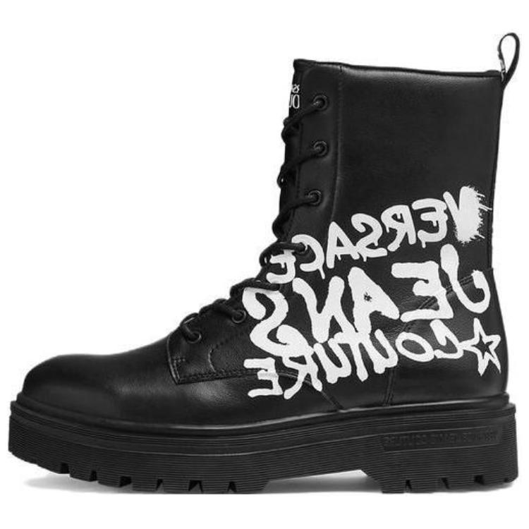 Ботильоны мужские черные Versace Jeans