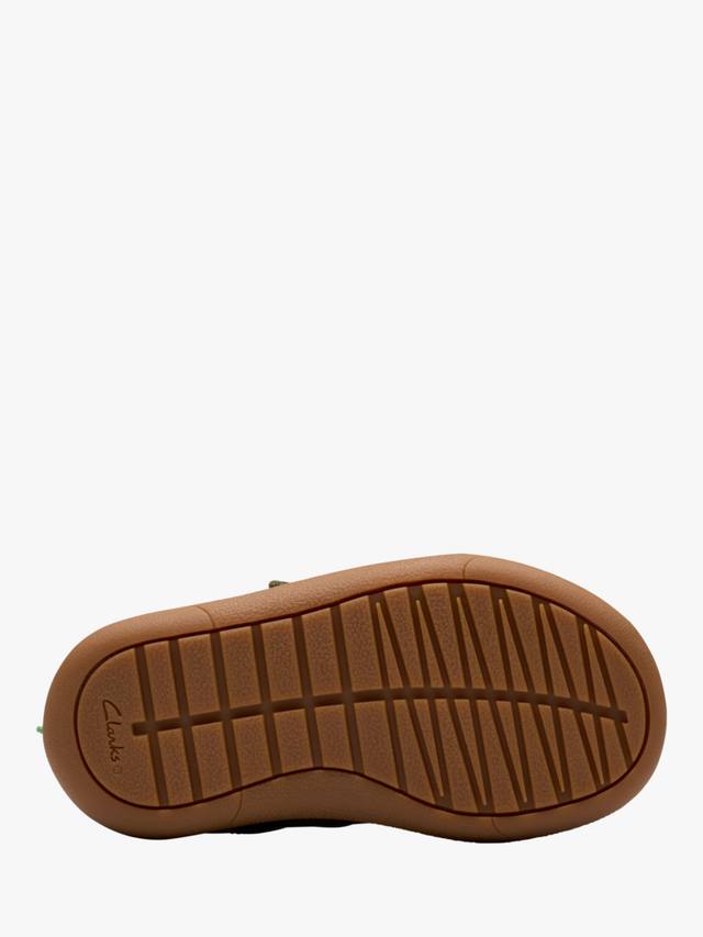 Детские туфли Clarks Roald Dahl The Enormous Crocodile, кожаные, хаки — фото 3