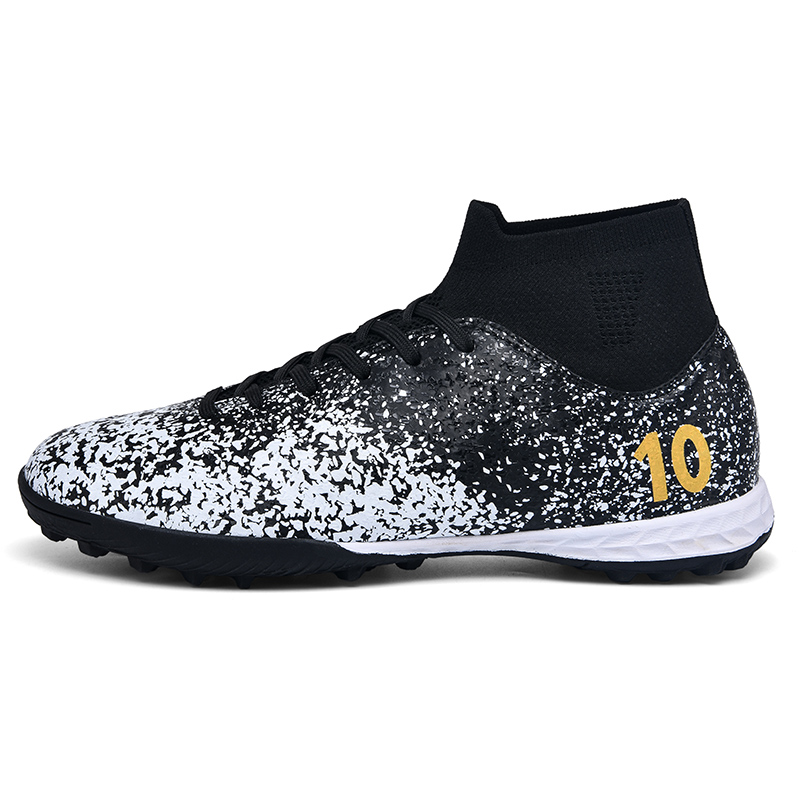 

Футбольные бутсы детские с нескользящей подошвой и высоким верхом для подростков QIUTEXIONG, золотой