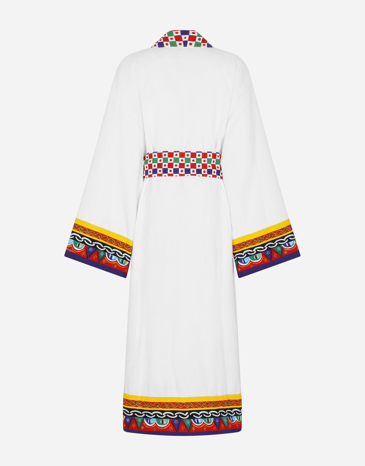 Махровый халат из хлопка Dolce & Gabbana, мультиколор — фото 2