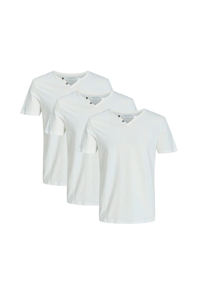 

Футболка упаковка 3 шт. Jack & Jones, цвет cloud dancer