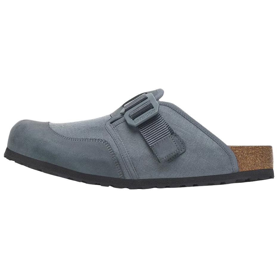 

Birkenstock Бостонские резиновые тапочки с закрытым носком, устойчивые к истиранию, мужские серые узкие, цвет Gray